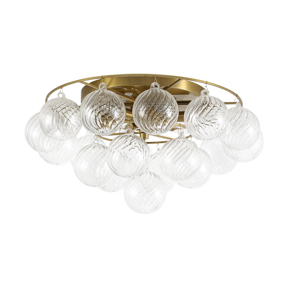 lightfixturesusa-cluster-ribbed-glass-bubble-round-tiered-semi-flush-chandelier-ceiling-light-brass-5341214