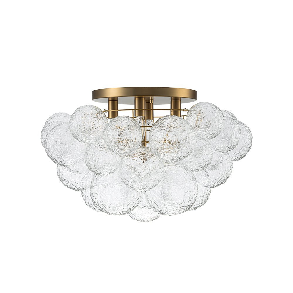 lightfixturesusa-cluster-rippled-glass-bubble-round-semi-flush-chandelier-chandelier-brass-139104