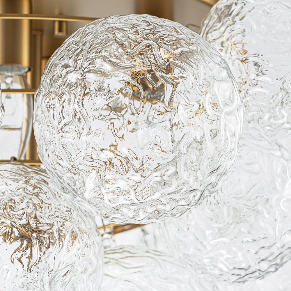 lightfixturesusa-cluster-rippled-glass-bubble-round-semi-flush-chandelier-chandelier-brass-266399