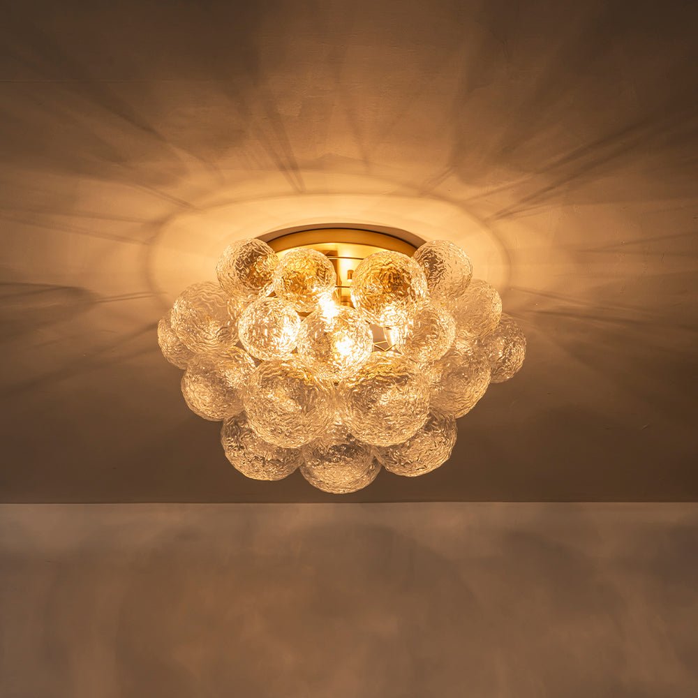 lightfixturesusa-cluster-rippled-glass-bubble-round-semi-flush-chandelier-chandelier-brass-310472