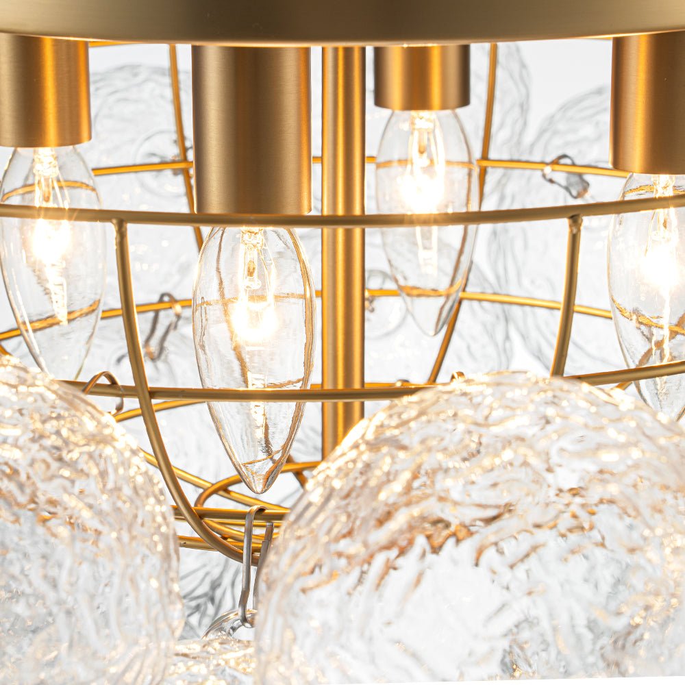 lightfixturesusa-cluster-rippled-glass-bubble-round-semi-flush-chandelier-chandelier-brass-741496
