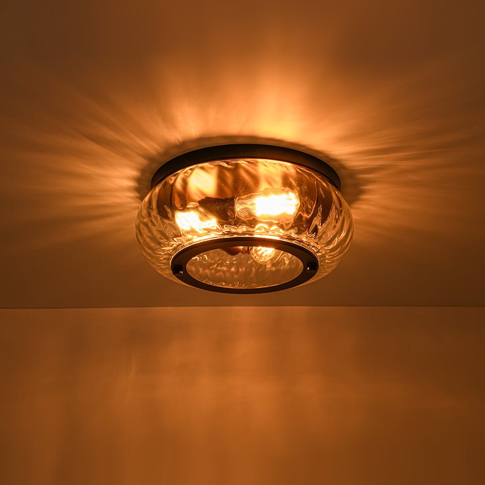 lightfixturesusa-contemporary-clear-striped-glass-round-flush-mount-light-ceiling-light-oil-rubbed-bronze-370194