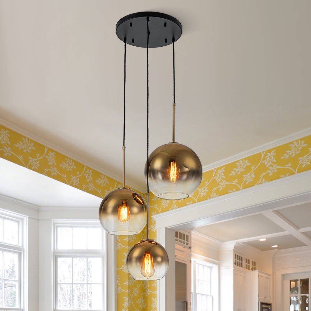 lightfixturesusa-contemporary-polished-gradual-glass-globe-3-light-pendant-chandelier-gold-glass-7242513 LightFixturesUSA - Contemporary Polished Gradual Glass Globe 3 - Light Pendant - Chandelier - Gold Glass -