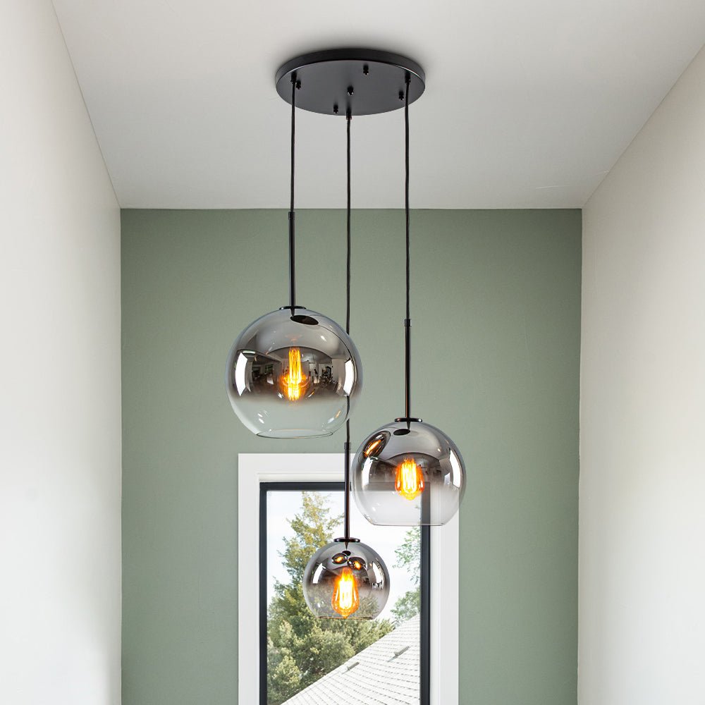 lightfixturesusa-contemporary-polished-gradual-glass-globe-3-light-pendant-chandelier-smoked-glass-2170374 LightFixturesUSA - Contemporary Polished Gradual Glass Globe 3 - Light Pendant - Chandelier - Smoked Glass -