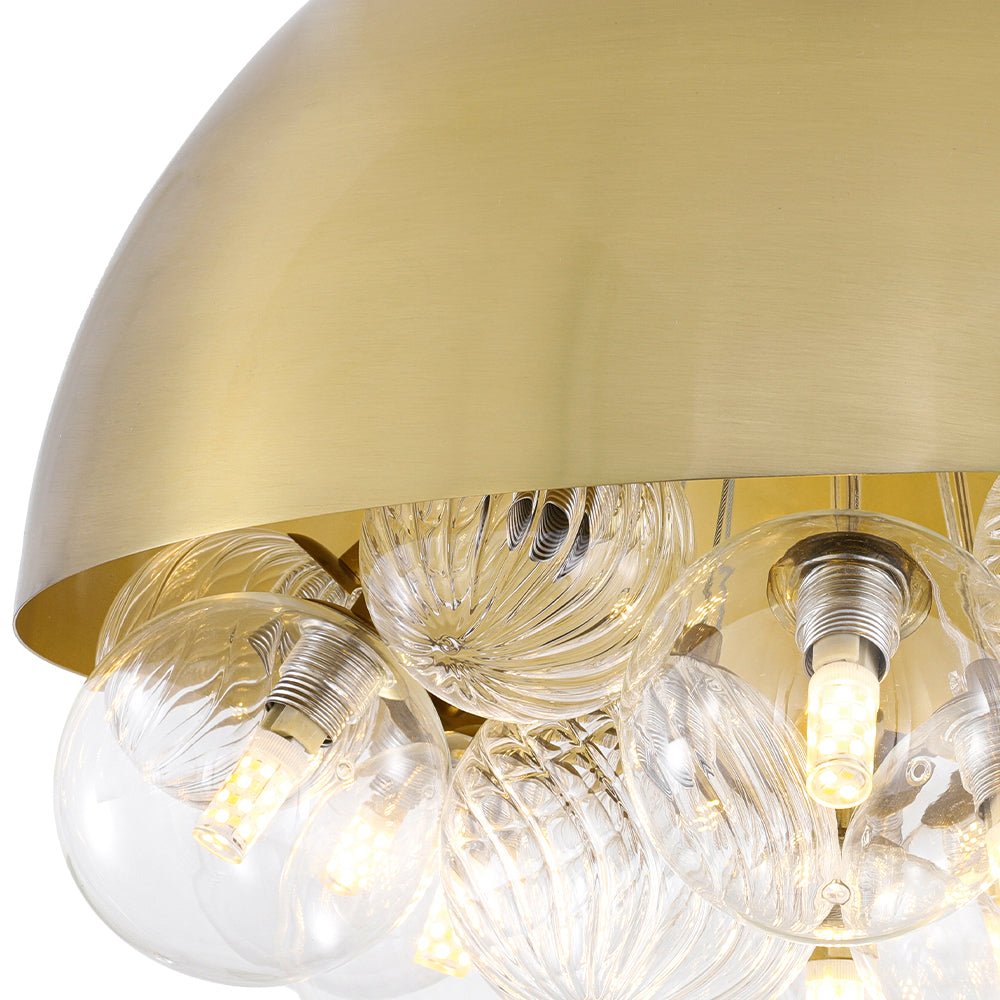 lightfixturesusa-designer-cluster-glass-globe-metal-dome-pendant-light-chandelier-brass-154752