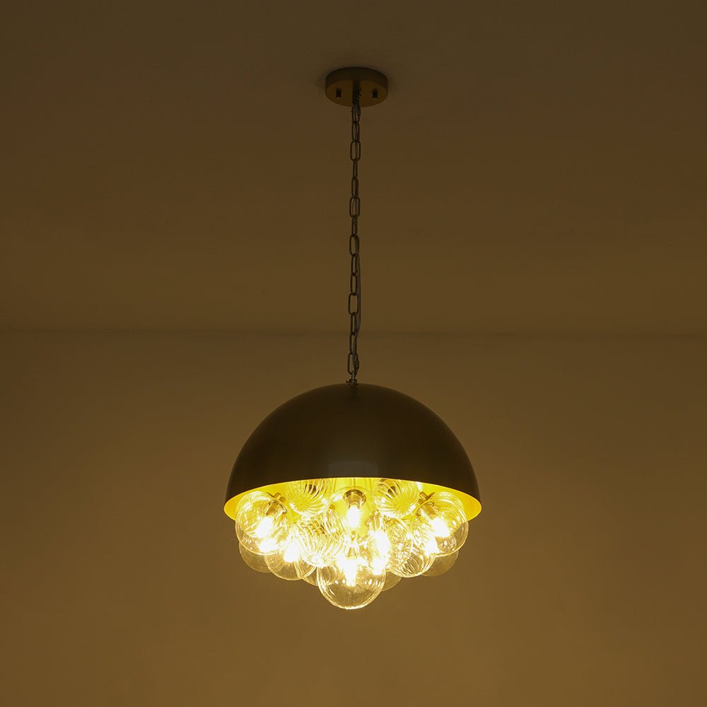 lightfixturesusa-designer-cluster-glass-globe-metal-dome-pendant-light-chandelier-brass-311471