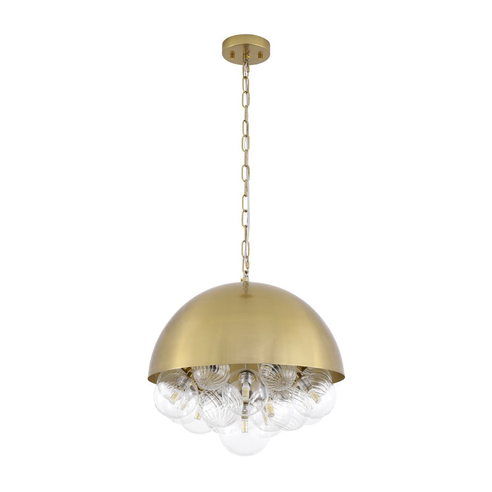 lightfixturesusa-designer-cluster-glass-globe-metal-dome-pendant-light-chandelier-brass-518448