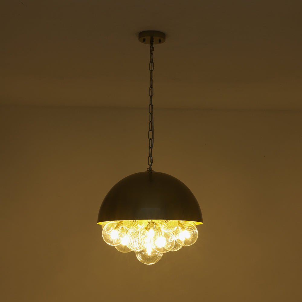 lightfixturesusa-designer-cluster-glass-globe-metal-dome-pendant-light-chandelier-brass-951378