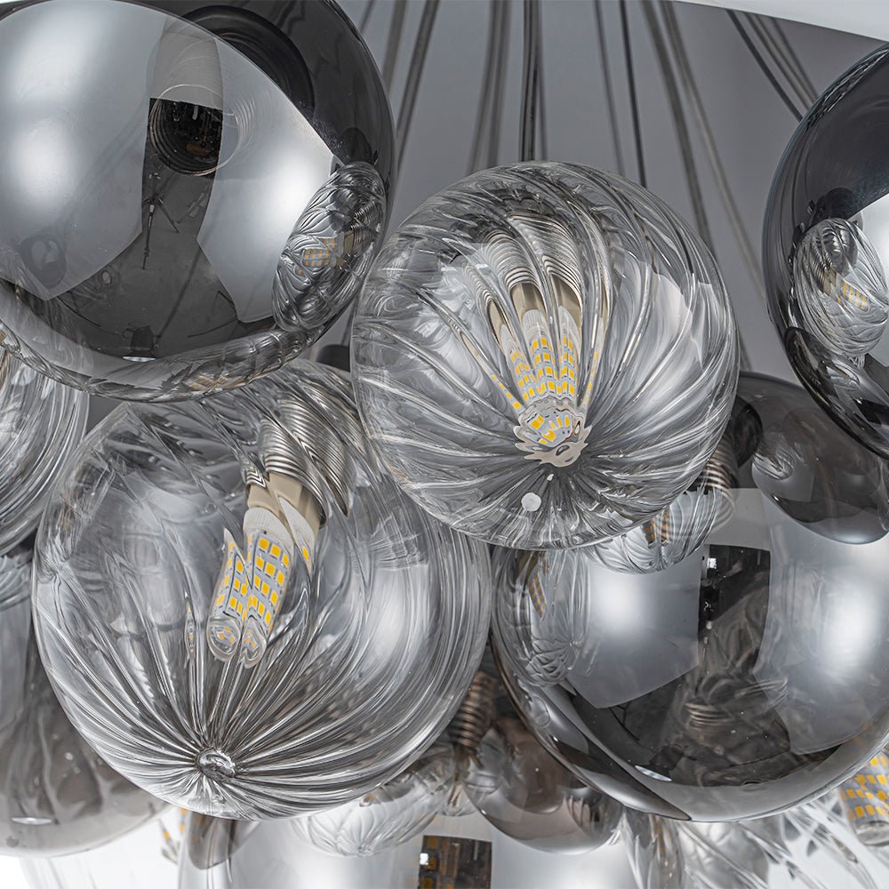lightfixturesusa-designer-cluster-glass-globe-metal-dome-pendant-light-chandelier-chrome-178476