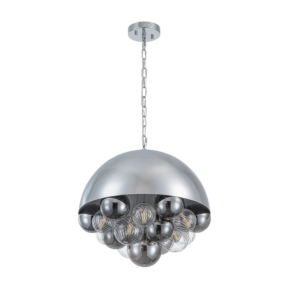 lightfixturesusa-designer-cluster-glass-globe-metal-dome-pendant-light-chandelier-chrome-257984