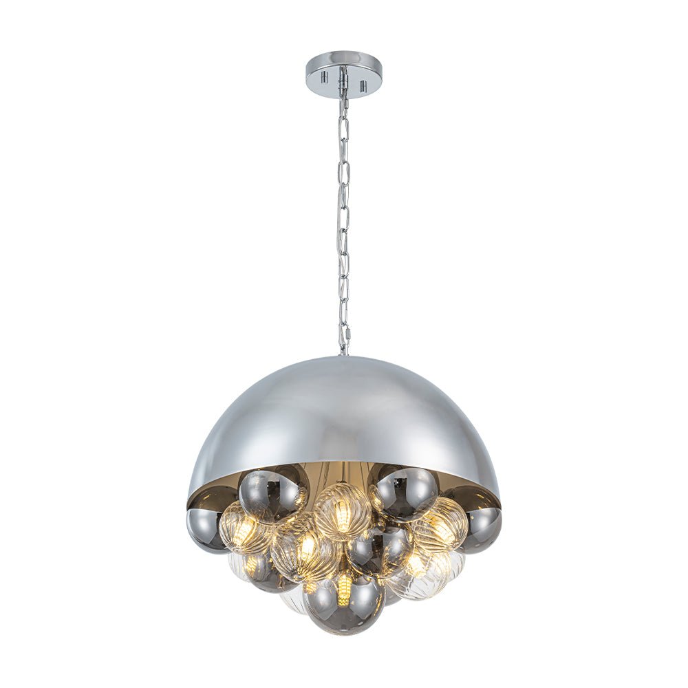 lightfixturesusa-designer-cluster-glass-globe-metal-dome-pendant-light-chandelier-chrome-953040