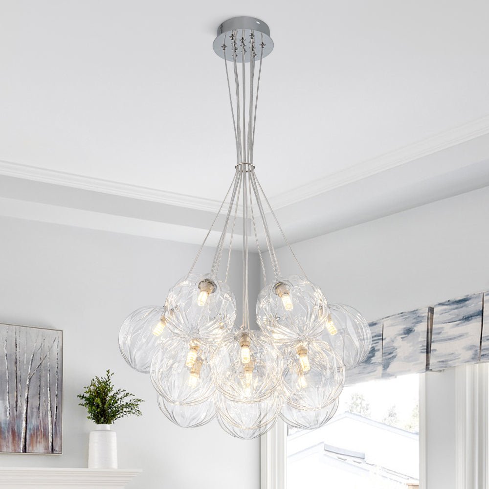 lightfixturesusa-dimmable-cluster-sculpture-texture-glass-globe-bubble-chandelier-chandelier-chrome-5764680 LightFixturesUSA - Dimmable Cluster Sculpture Texture Glass Globe Bubble Chandelier - Chandelier - Chrome -