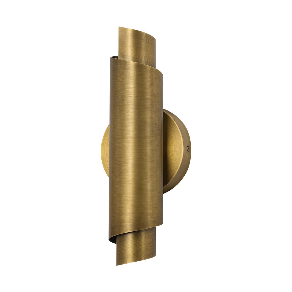 lightfixturesusa-dimmable-led-aged-brass-up-down-metal-tube-wall-sconce-wall-sconce-1-pack-9512339