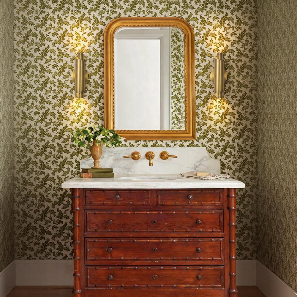 lightfixturesusa-dimmable-led-aged-brass-up-down-metal-tube-wall-sconce-wall-sconce-2-packs-9378420 LightFixturesUSA - Dimmable LED Aged Brass Up Down Metal Tube Wall Sconce - Wall Sconce - 2 Packs -