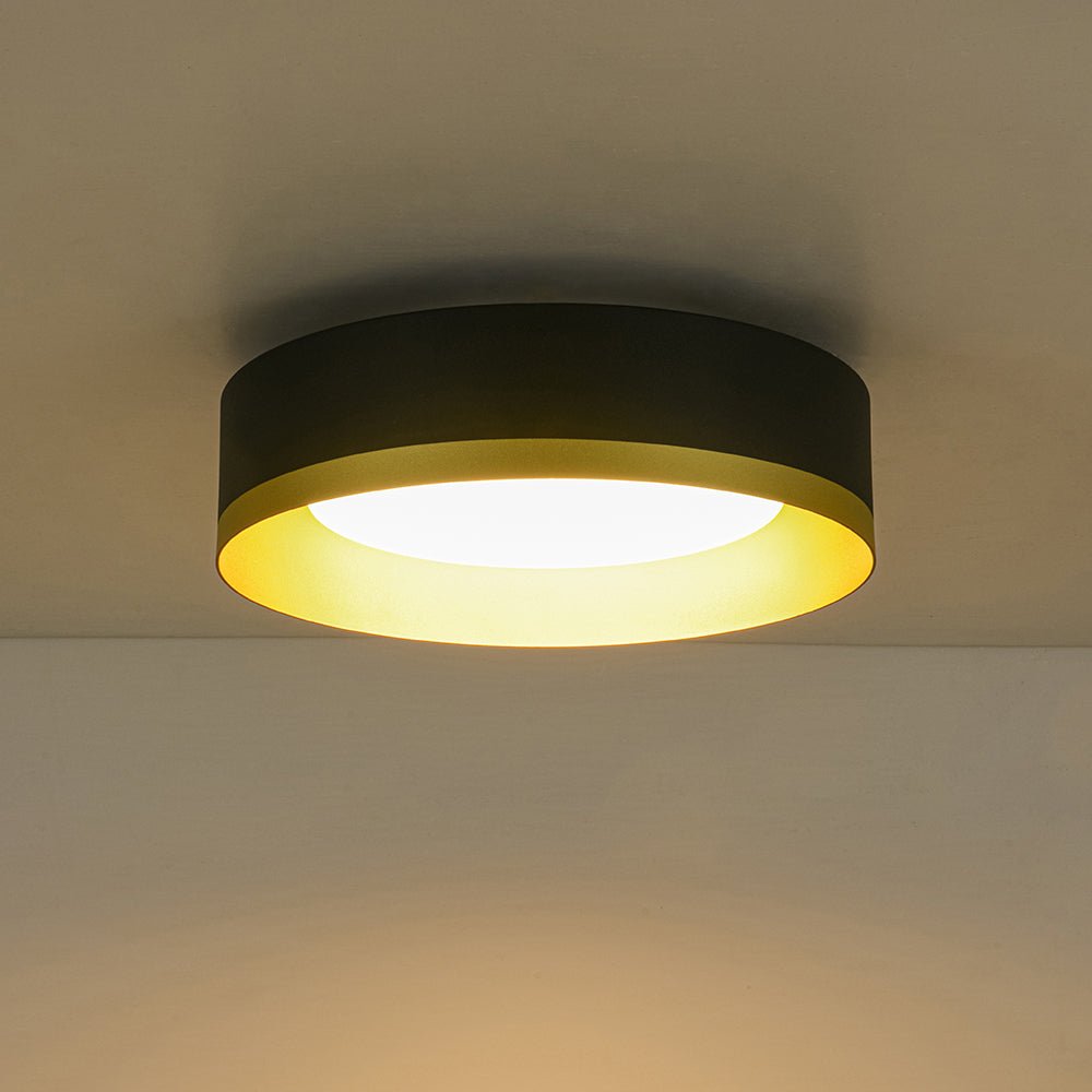 lightfixturesusa-dimmable-led-black-gold-iron-milky-glass-drum-flush-mount-ceiling-light-138-in-6222590