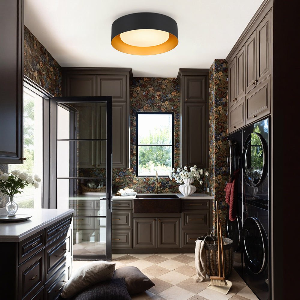 lightfixturesusa-dimmable-led-black-iron-milky-glass-round-drum-ceiling-light-ceiling-light-138-in-1008981