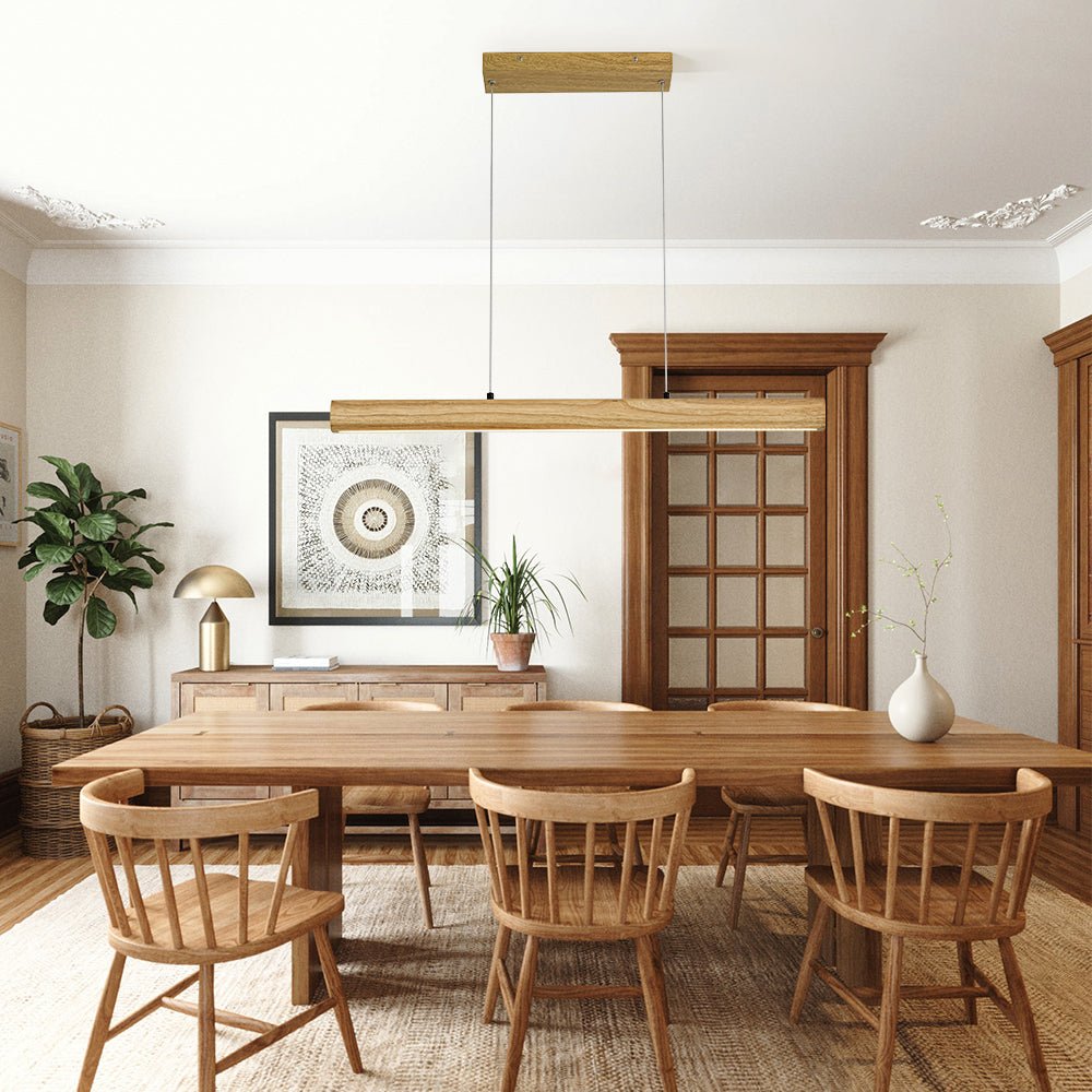 lightfixturesusa-dimmable-led-oak-wooden-wide-linear-island-pendant-pendant-light-327-in-307248 LightFixturesUSA - Dimmable LED Oak Wooden Wide Linear Island Pendant - Pendant Light - 32.7 in. -