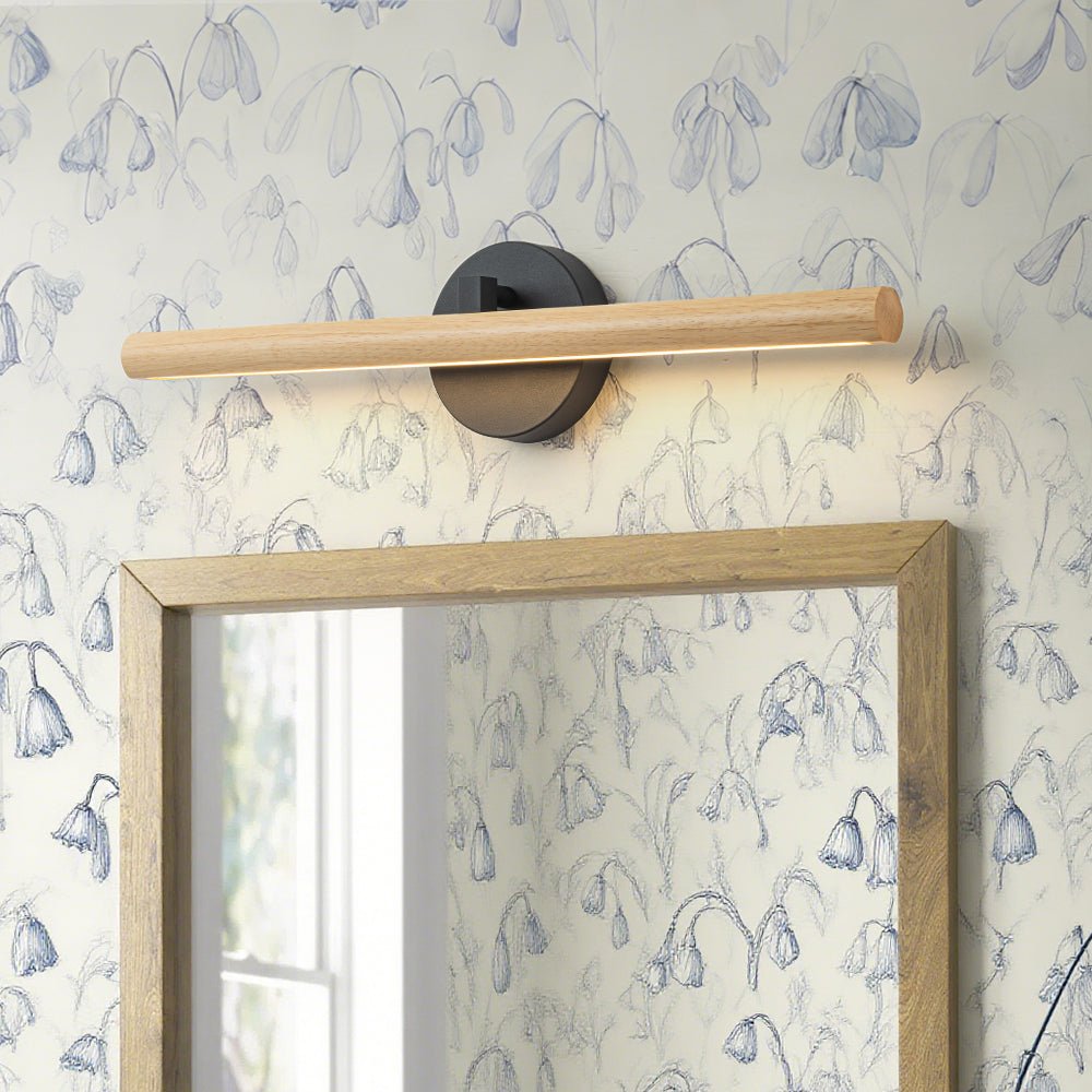 lightfixturesusa-dimmable-led-rotatable-linear-wooden-vanity-sconce-picture-light-wall-sconce-1-pack-3759189 LightFixturesUSA - Dimmable LED Rotatable Linear Wooden Vanity Sconce Picture Light - Wall Sconce - 1 Pack -