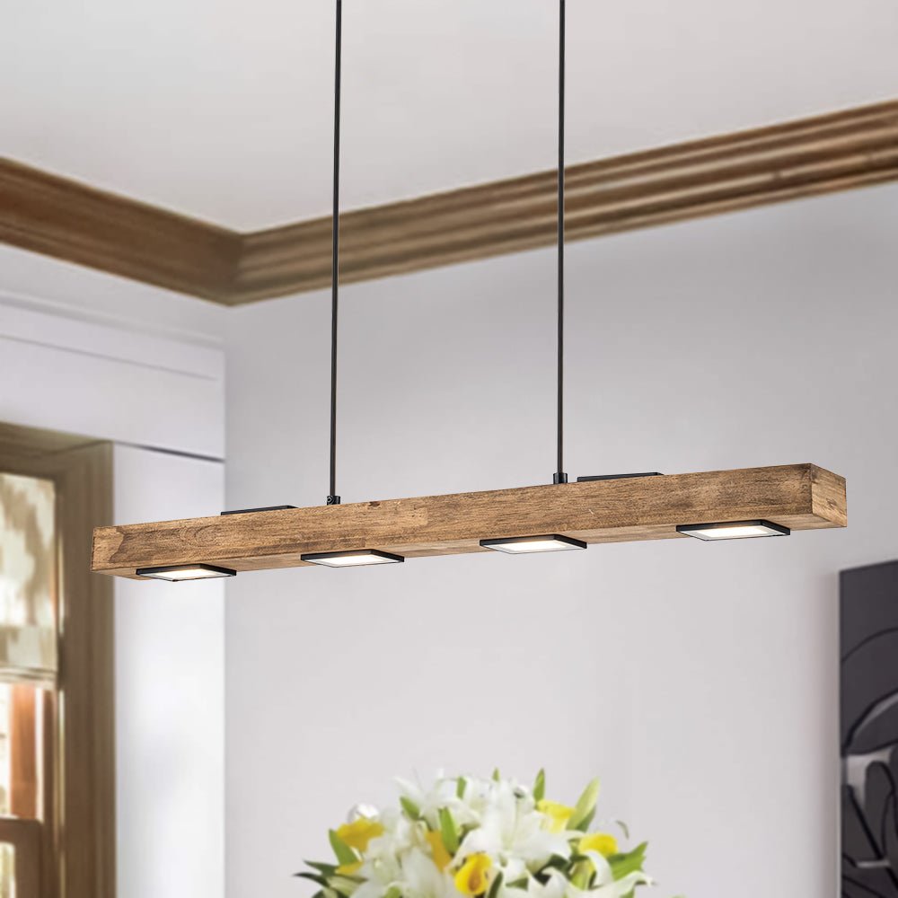lightfixturesusa-dimmable-led-rustic-linear-oak-wood-kitchen-island-pendant-chandelier-6-lt-509739 LightFixturesUSA - Dimmable LED Rustic Linear Oak Wood Kitchen Island Pendant - Chandelier - 6 - Lt -