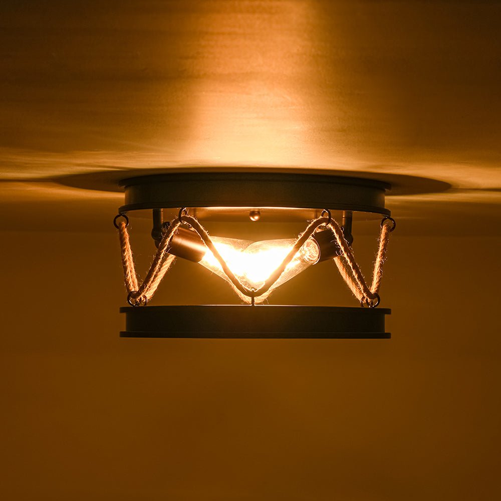 lightfixturesusa-farmhouse-2-light-hemp-rope-iron-drum-cage-flush-mount-ceiling-light-14-in-1707589