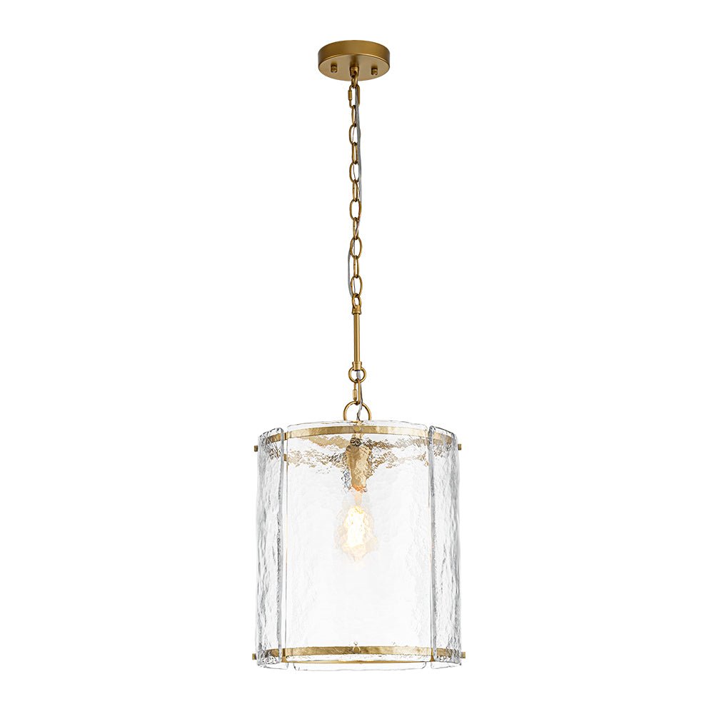lightfixturesusa-farmhouse-clear-textured-glass-cylinder-cage-pendant-pendant-light-brass-147000 LightFixturesUSA - Farmhouse Clear Textured Glass Cylinder Cage Pendant - Pendant Light - Brass -
