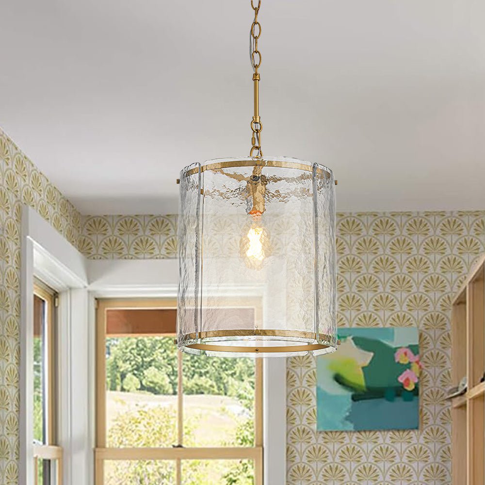 lightfixturesusa-farmhouse-clear-textured-glass-cylinder-cage-pendant-pendant-light-brass-8500570