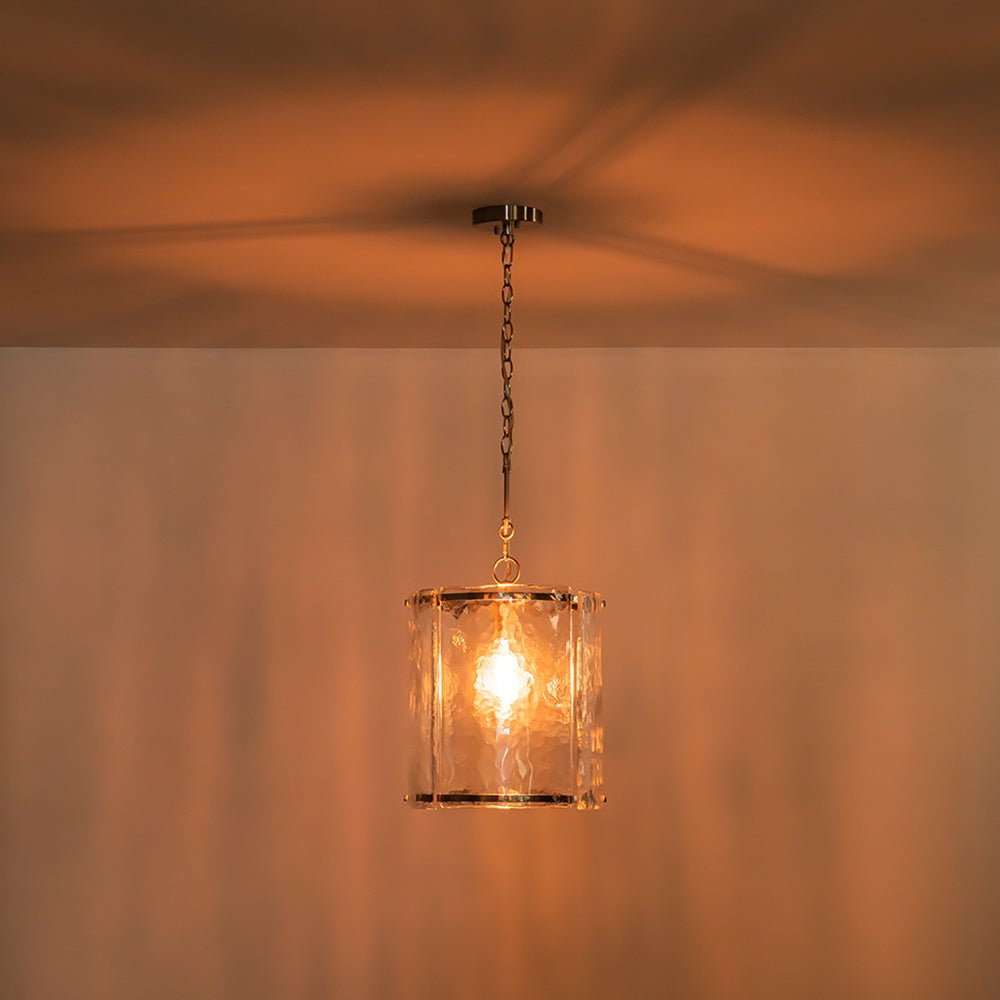 lightfixturesusa-farmhouse-clear-textured-glass-cylinder-cage-pendant-pendant-light-nickel-568729