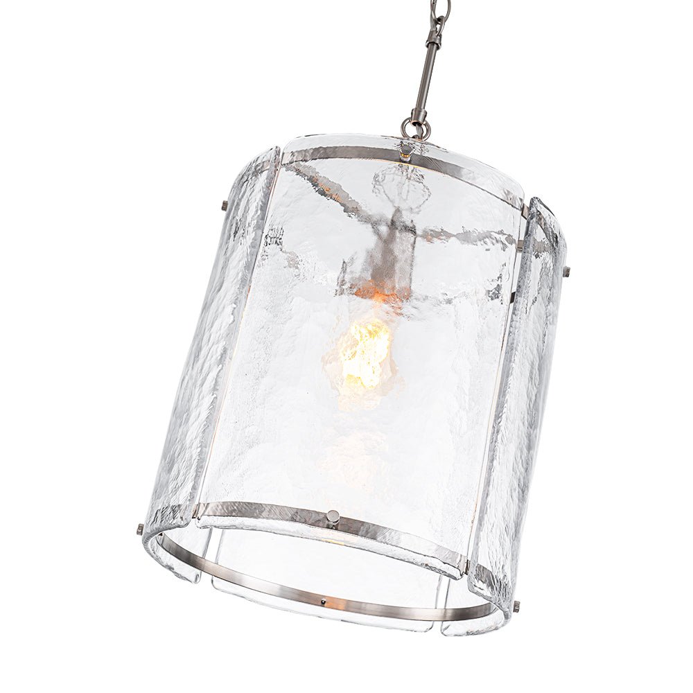 lightfixturesusa-farmhouse-clear-textured-glass-cylinder-cage-pendant-pendant-light-nickel-600112