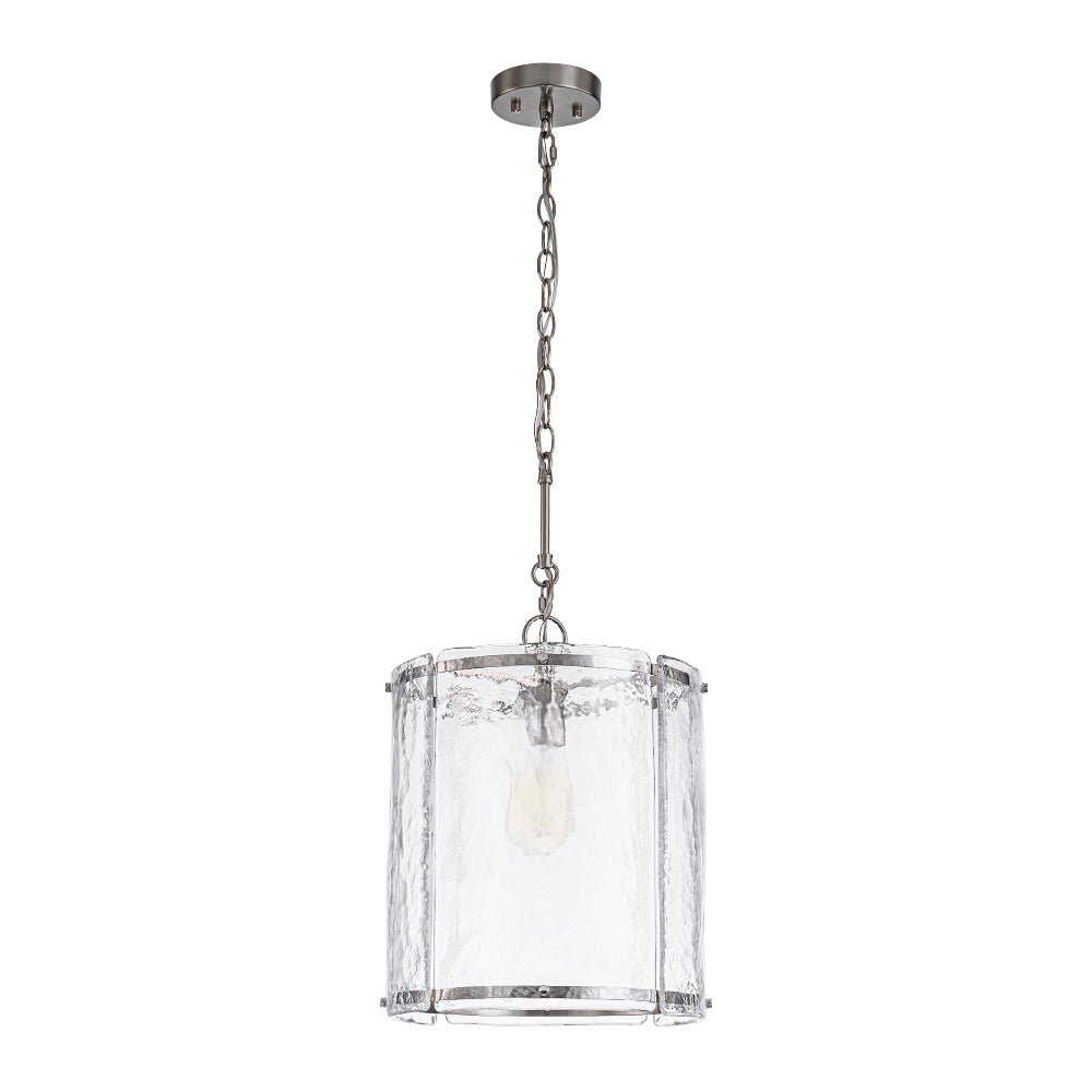 lightfixturesusa-farmhouse-clear-textured-glass-cylinder-cage-pendant-pendant-light-nickel-892904