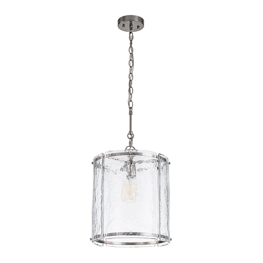 lightfixturesusa-farmhouse-clear-textured-glass-cylinder-cage-pendant-pendant-light-nickel-975560