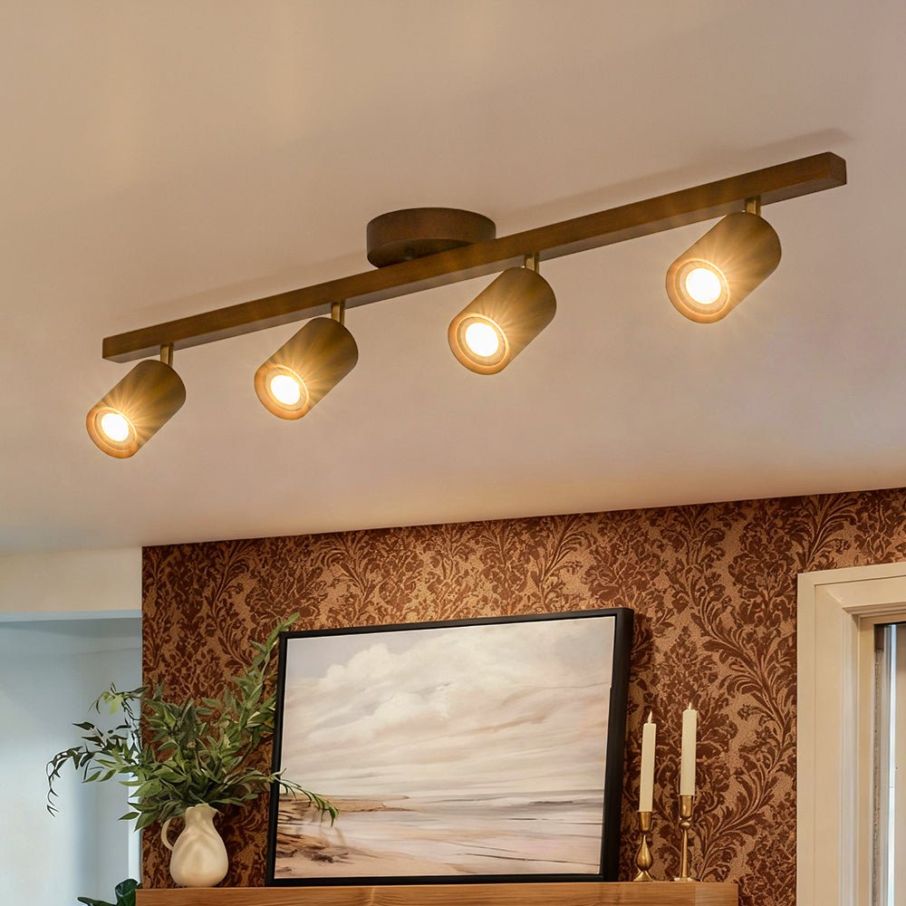 lightfixturesusa-farmhouse-walnut-wood-4-light-linear-semi-flush-track-light-ceiling-light-walnut-4898490 LightFixturesUSA - Farmhouse Walnut Wood 4 - Light Linear Semi Flush Track Light - Ceiling Light - Walnut -
