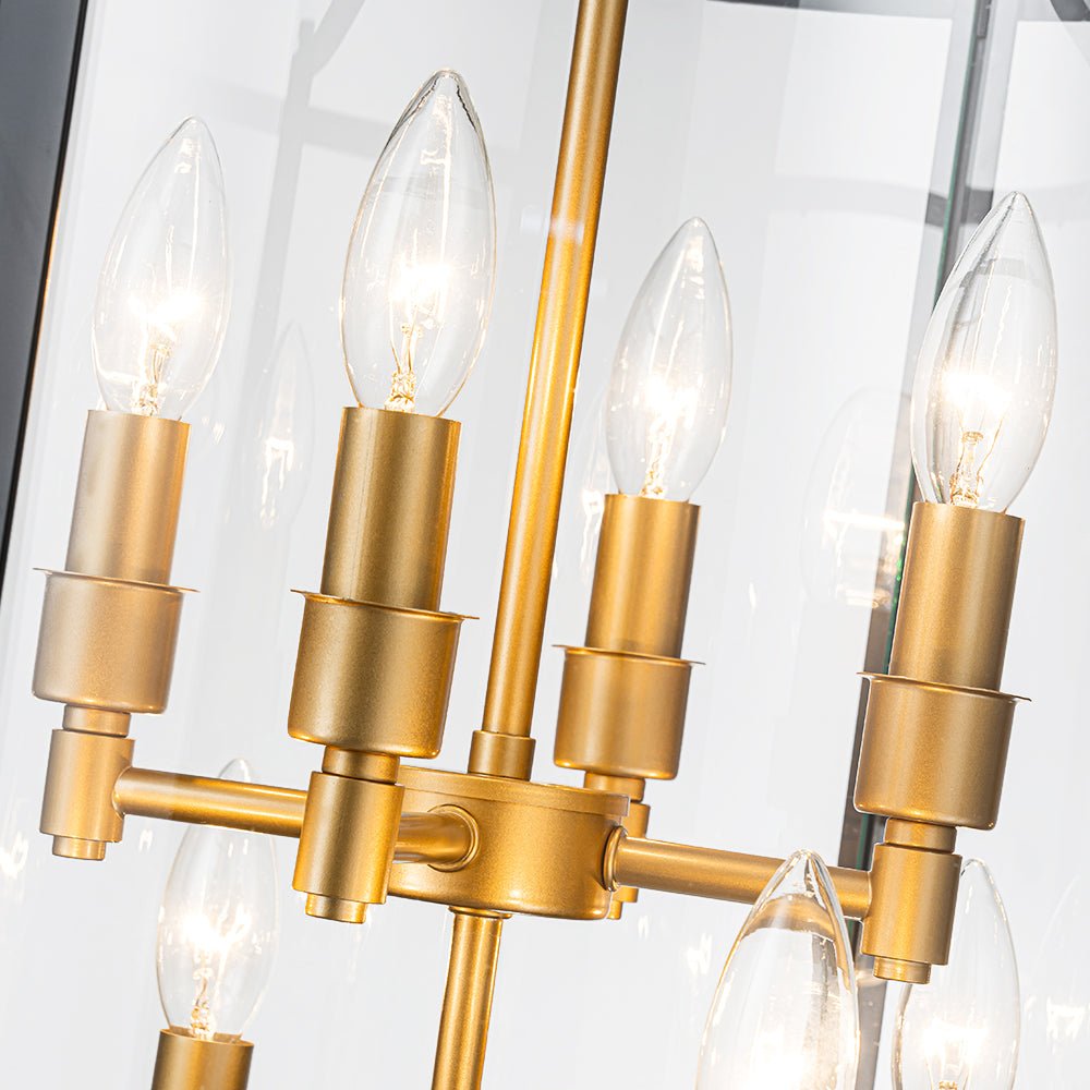 lightfixturesusa-farmhouse-wide-clear-glass-cylinder-cage-pendant-chandelier-blackbrass-677284