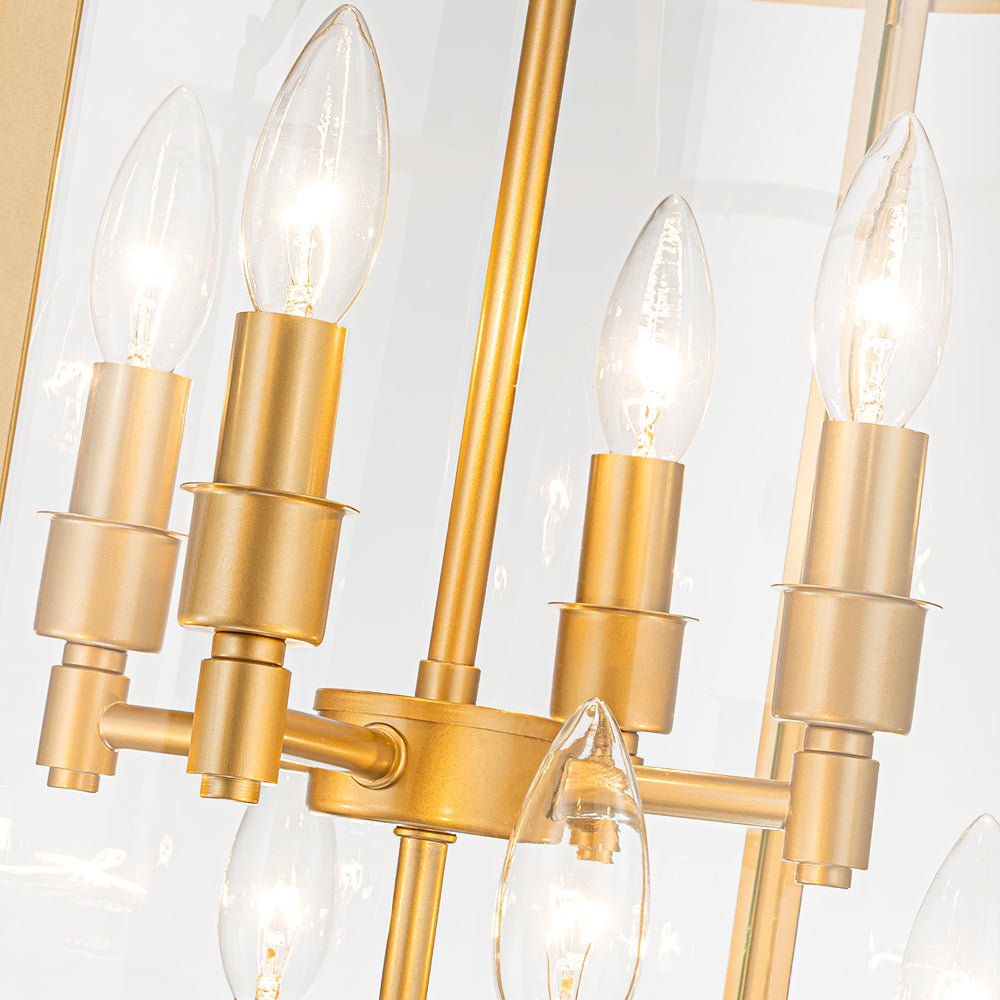lightfixturesusa-farmhouse-wide-clear-glass-cylinder-cage-pendant-chandelier-brass-133522