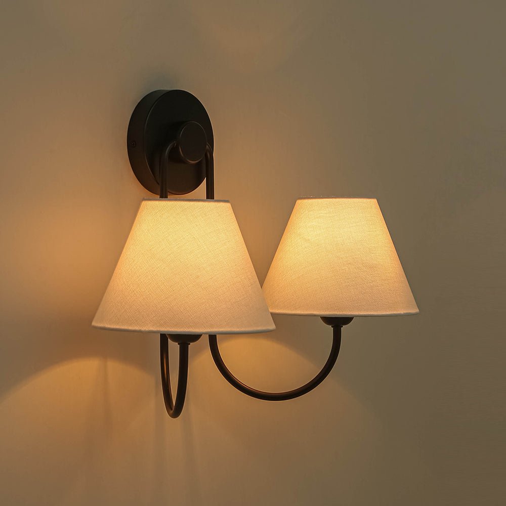 lightfixturesusa-french-2-light-white-linen-conical-vanity-wall-lamp-wall-sconce-brass-7484358