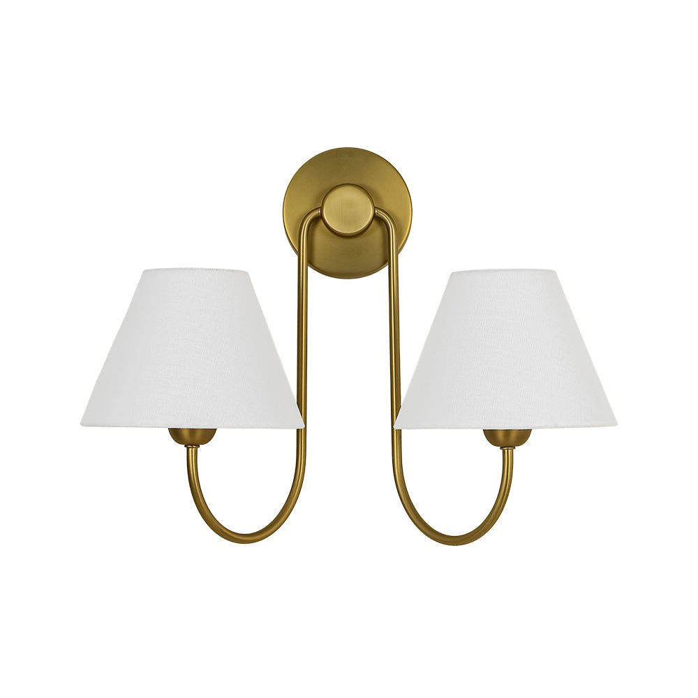 lightfixturesusa-french-2-light-white-linen-conical-vanity-wall-lamp-wall-sconce-brass-8479444