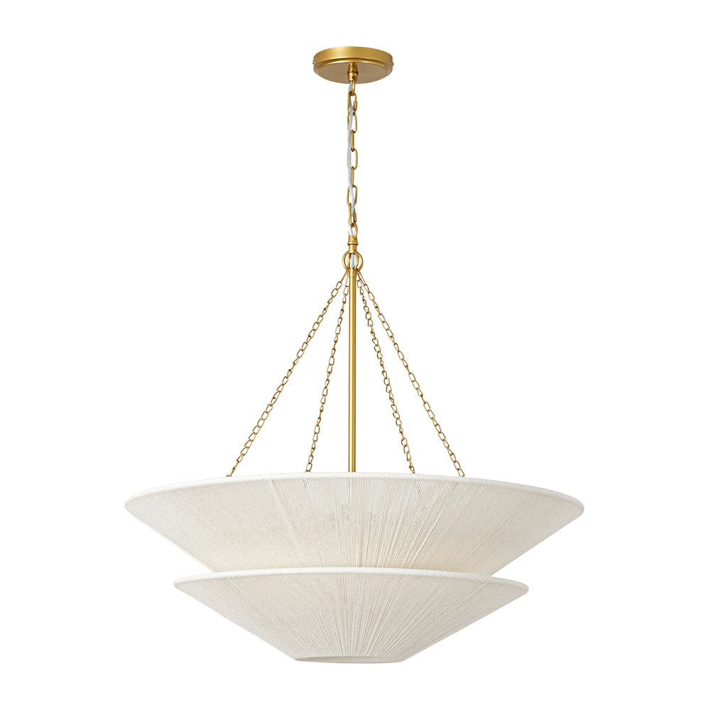 lightfixturesusa-french-2-tier-beige-woven-thread-cone-round-cage-chandelier-chandelier-30-in-6213194