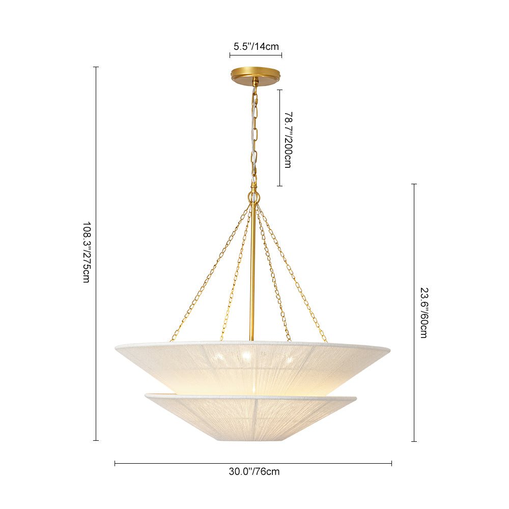 lightfixturesusa-french-2-tier-beige-woven-thread-cone-round-cage-chandelier-chandelier-30-in-7058583