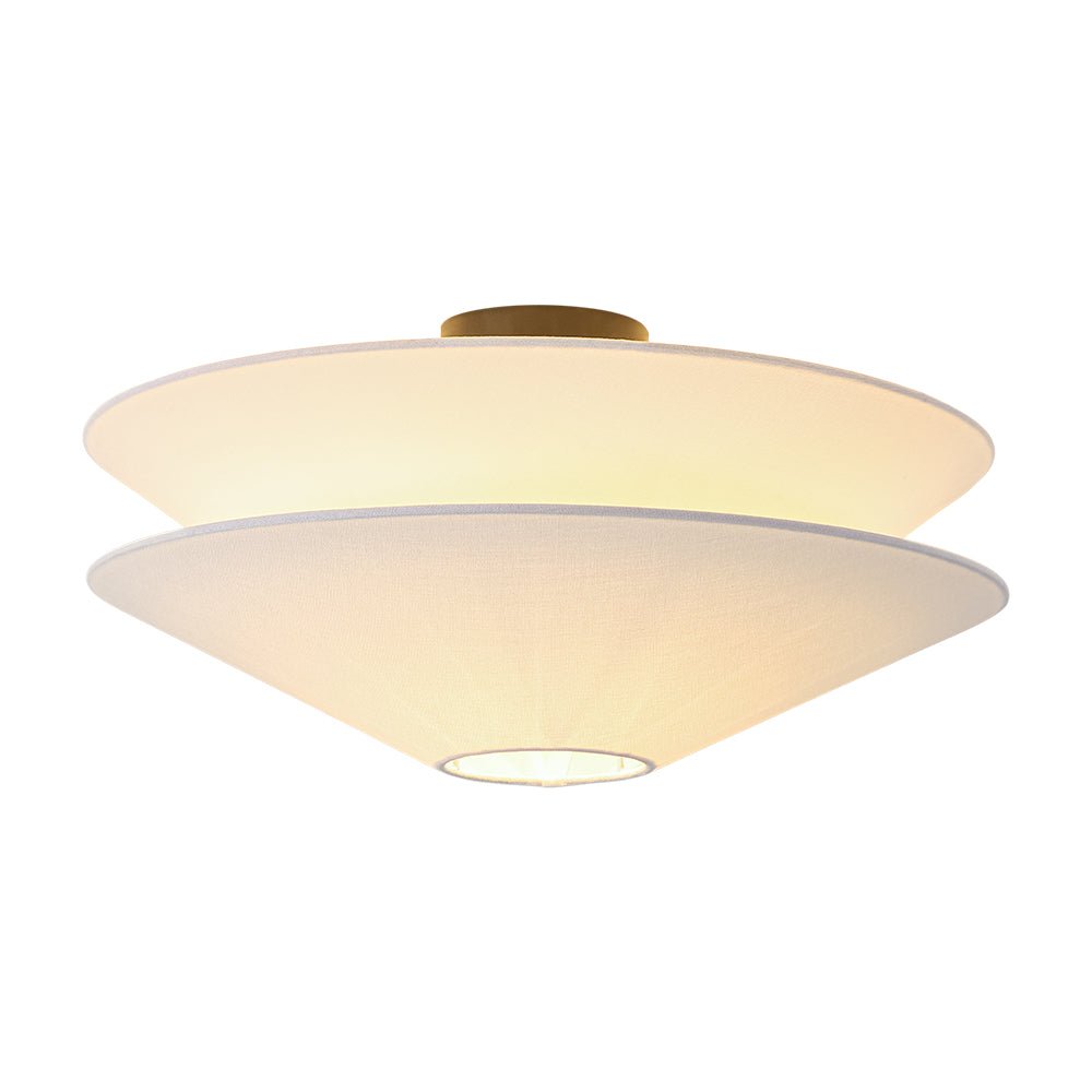 lightfixturesusa-french-country-2-tier-white-linen-conical-semi-flush-mount-ceiling-light-197-in-5320313