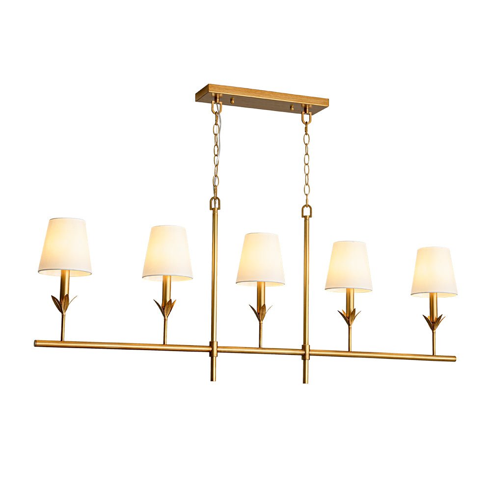 lightfixturesusa-french-country-5-light-fabric-shade-candle-linear-island-chandelier-chandelier-brass-1290557