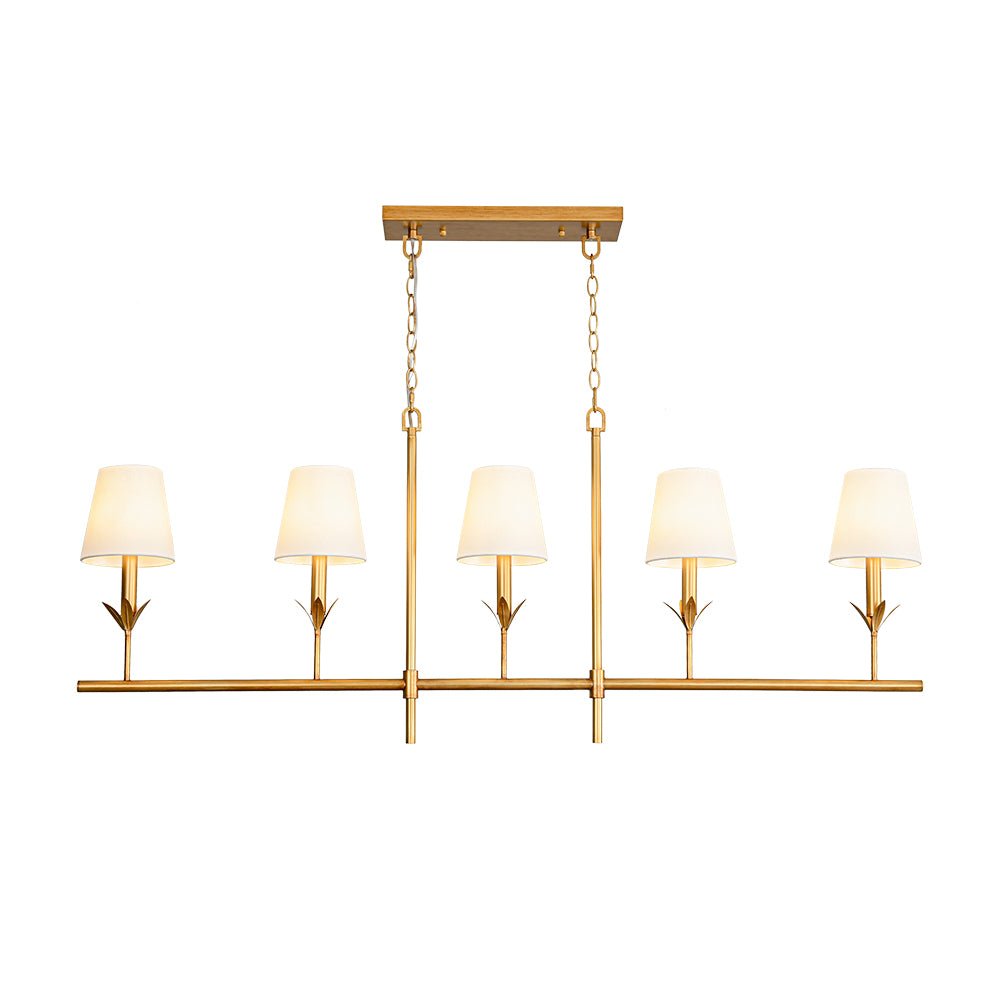 lightfixturesusa-french-country-5-light-fabric-shade-candle-linear-island-chandelier-chandelier-brass-2171166