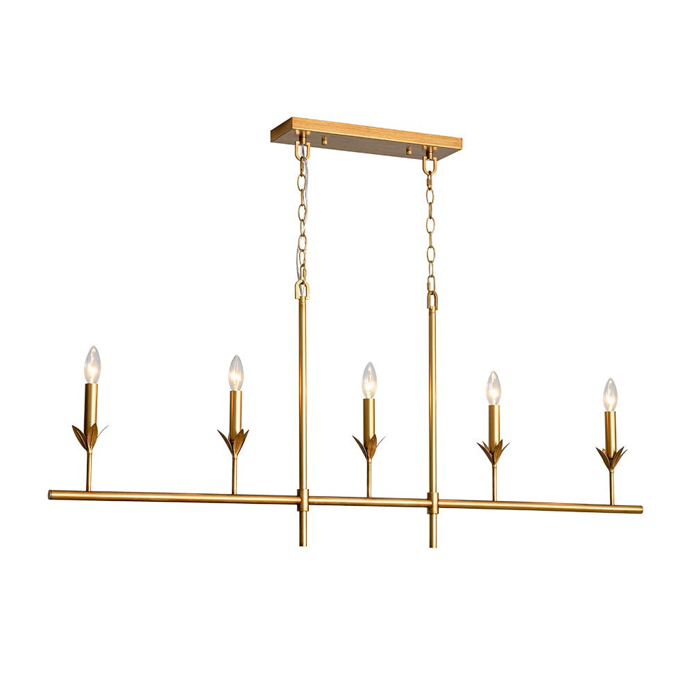 lightfixturesusa-french-country-5-light-fabric-shade-candle-linear-island-chandelier-chandelier-brass-2639246