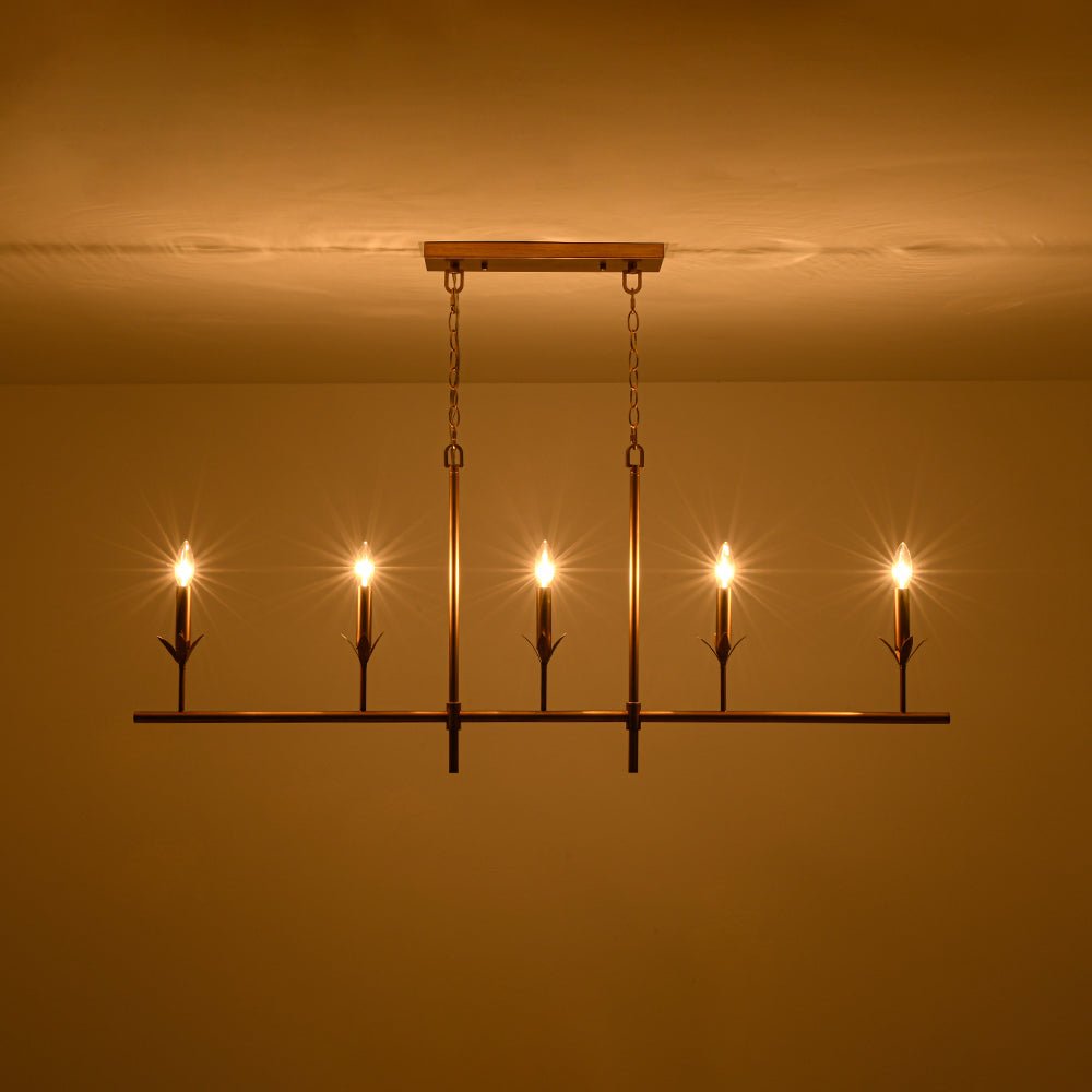 lightfixturesusa-french-country-5-light-fabric-shade-candle-linear-island-chandelier-chandelier-brass-3649485