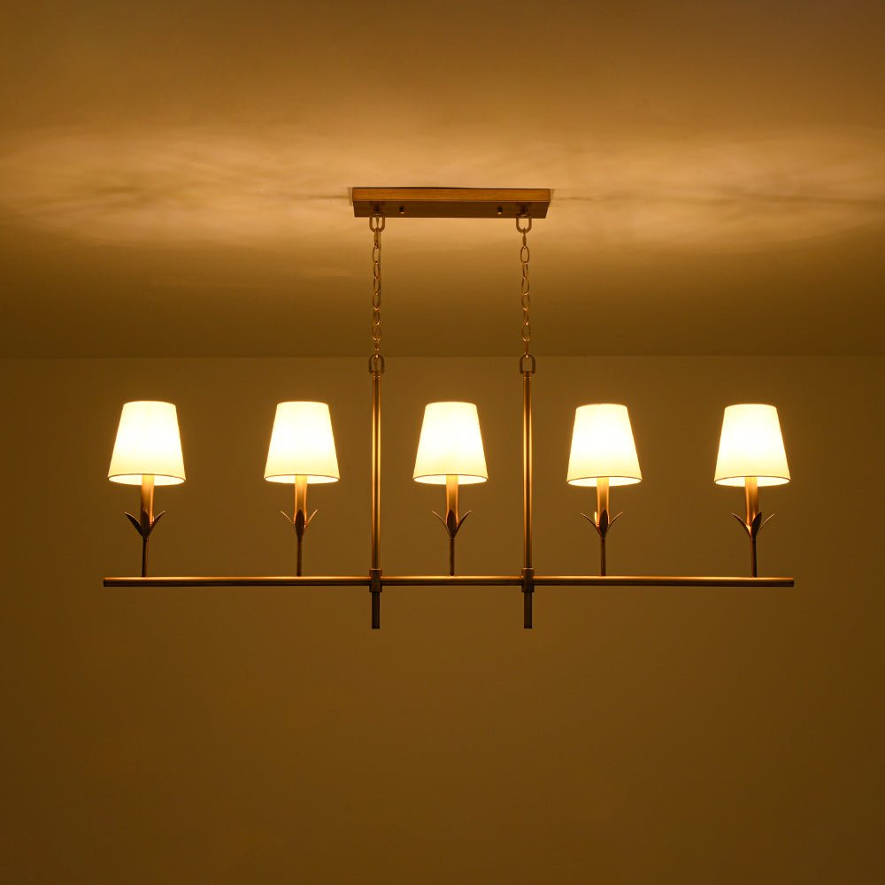 lightfixturesusa-french-country-5-light-fabric-shade-candle-linear-island-chandelier-chandelier-brass-5250409