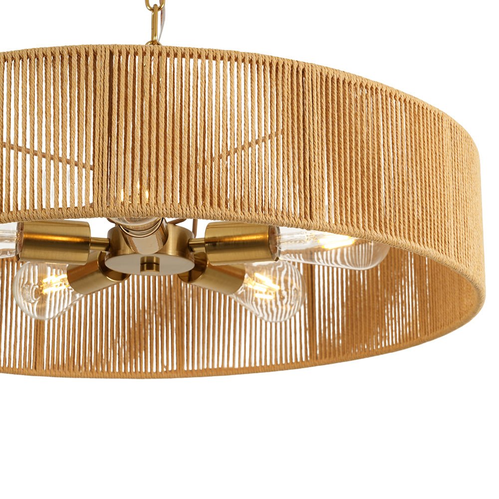lightfixturesusa-french-country-brown-woven-rope-wide-drum-semi-flush-chandelier-chandelier-236-in-3132027