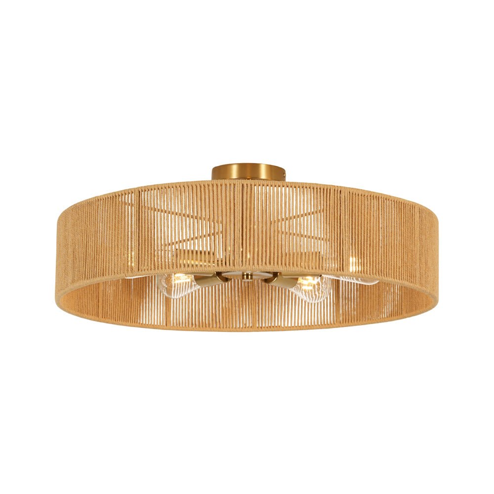 lightfixturesusa-french-country-brown-woven-rope-wide-drum-semi-flush-chandelier-chandelier-236-in-3189292