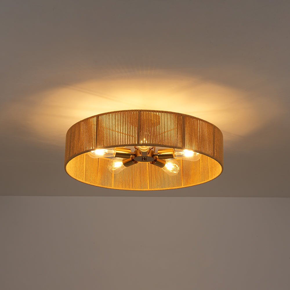 lightfixturesusa-french-country-brown-woven-rope-wide-drum-semi-flush-chandelier-chandelier-236-in-7147992