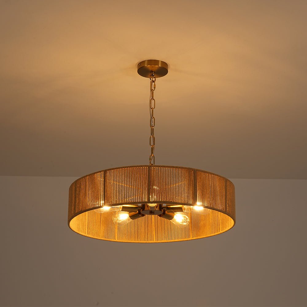 lightfixturesusa-french-country-brown-woven-rope-wide-drum-semi-flush-chandelier-chandelier-236-in-7631181