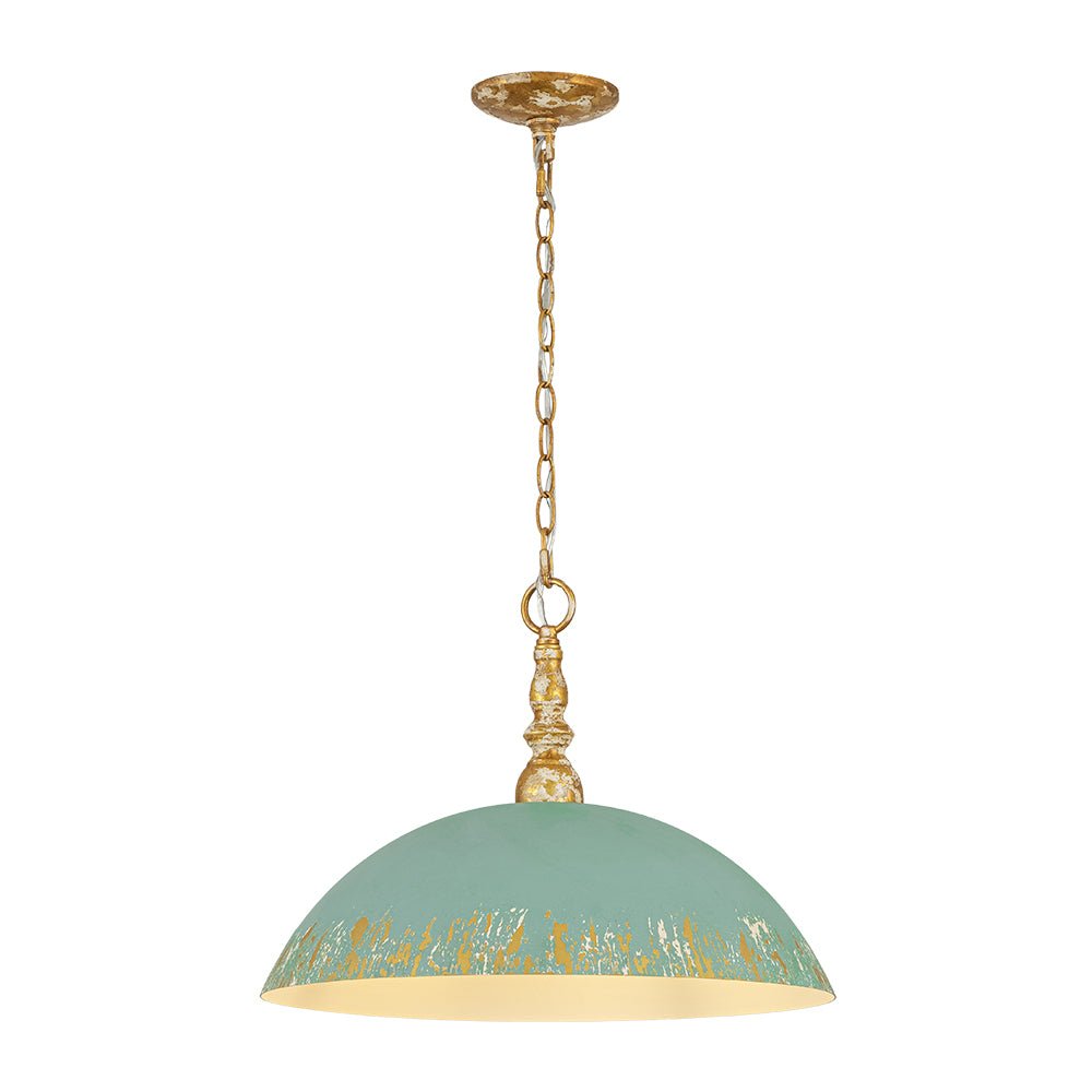 lightfixturesusa-french-country-distressed-teal-gold-flat-dome-metal-pendant-pendant-light-185-in-pre-order-2902204