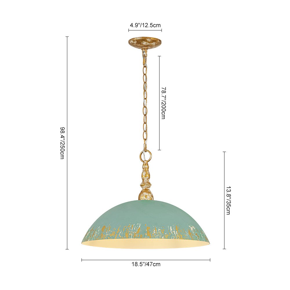lightfixturesusa-french-country-distressed-teal-gold-flat-dome-metal-pendant-pendant-light-185-in-pre-order-3610704