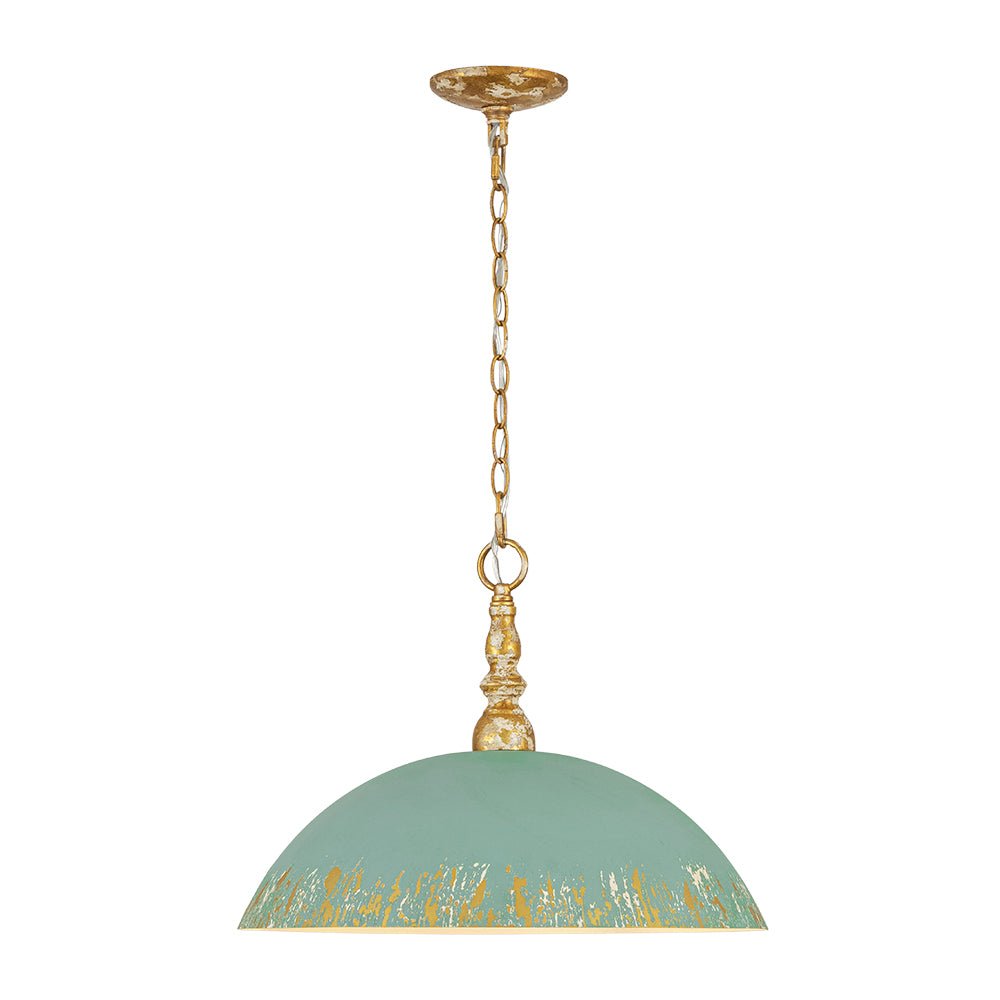 lightfixturesusa-french-country-distressed-teal-gold-flat-dome-metal-pendant-pendant-light-185-in-pre-order-8408433